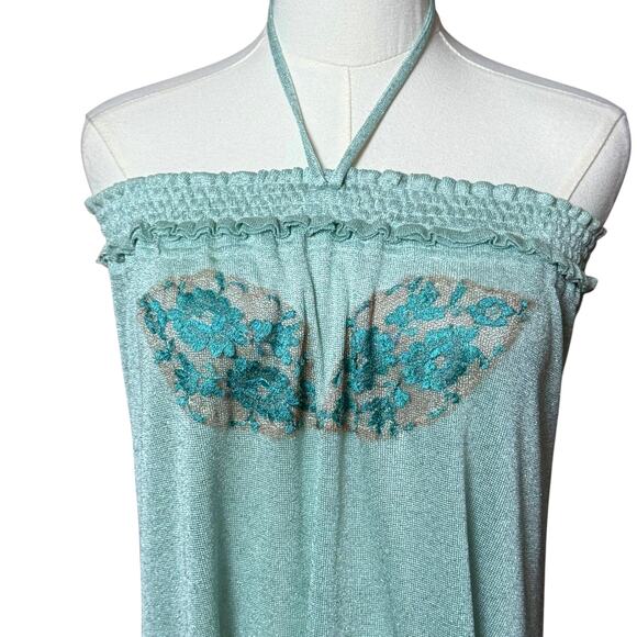 Vanita Rosa Atelier Paris St Barth Jersey Mini Dress Size Small Open Back - Picture 4 of 11